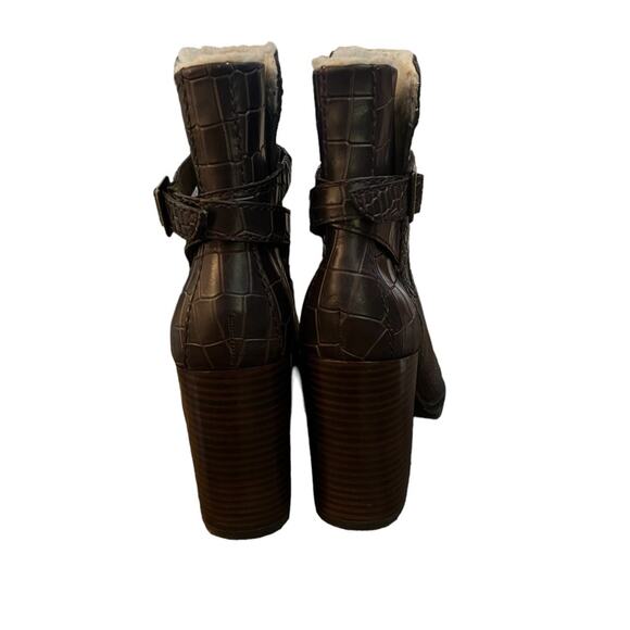 NWOT Women's Paige Nadine Faux Shearling Croc Booties – Sz 9 - Picture 5 of 6